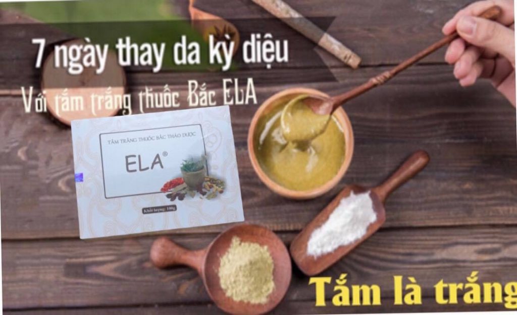 tắm trắng thuốc bắc ela