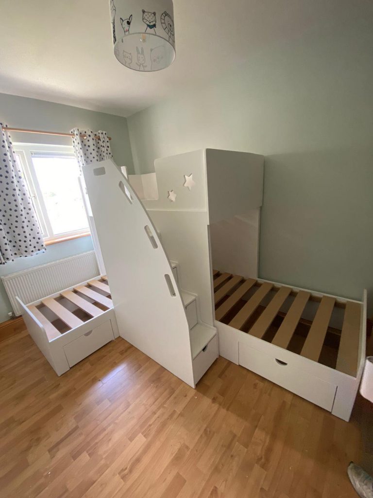bunk bed with slide